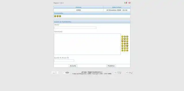 Download web tool or web app gComm - Simple Guestbook