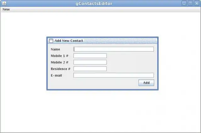 Download web tool or web app gContactsEditor