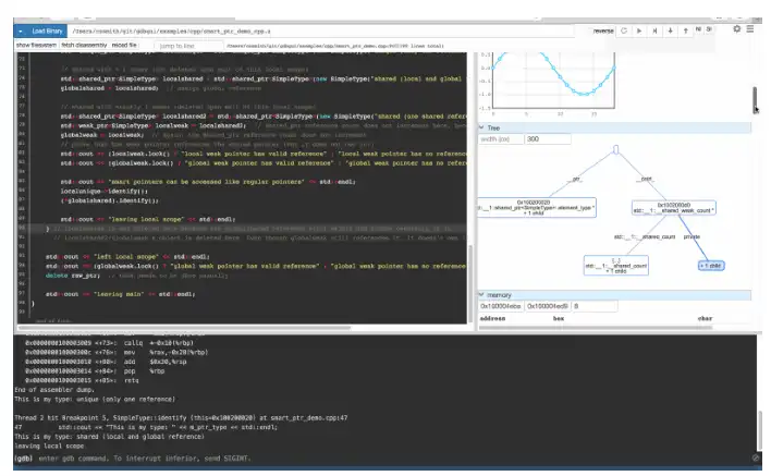 Téléchargez l'outil Web ou l'application Web gdbgui