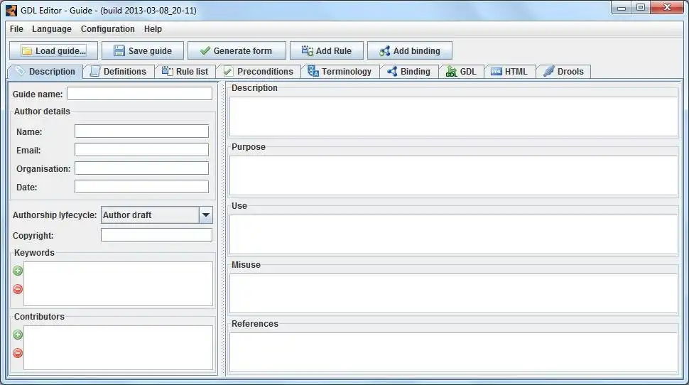 Download webtool of webapp GDL Editor