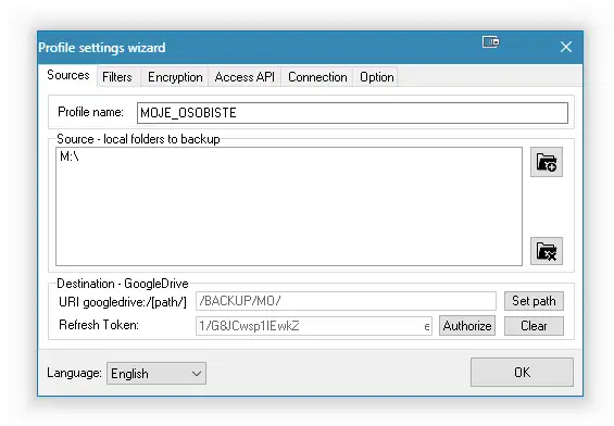 Download web tool or web app GDriveSecureBackUp