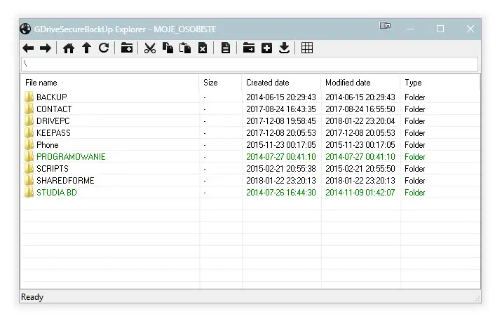 Download web tool or web app GDriveSecureBackUp