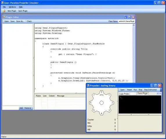 Download web tool or web app Gear: Parallax Propeller Debugger to run in Windows online over Linux online