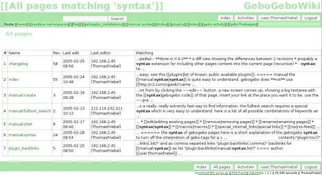 Web aracını veya web uygulamasını indirin GeboGebo Wiki