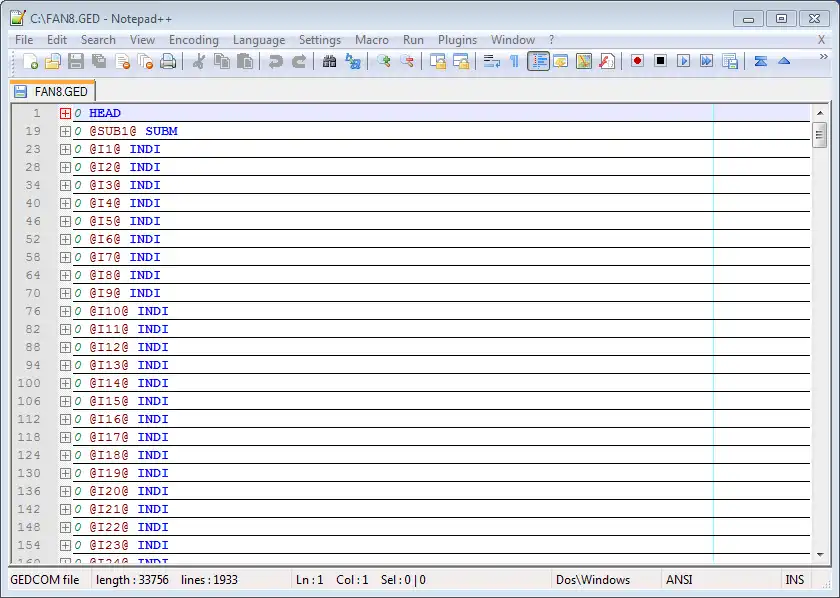 Téléchargez l'outil Web ou l'application Web GEDCOM Lexer Plugin pour Notepad++