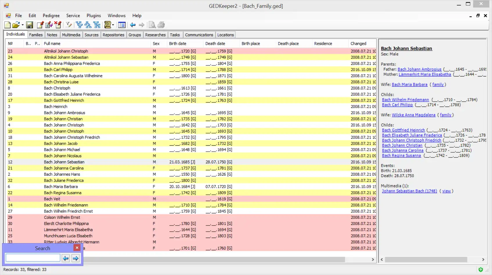 Muat turun alat web atau aplikasi web GEDKeeper