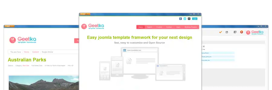 Download web tool or web app Geetika Framework