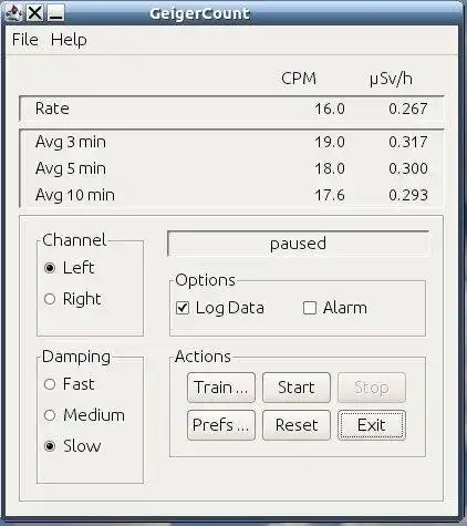 Download webtool of webapp GeigerCount