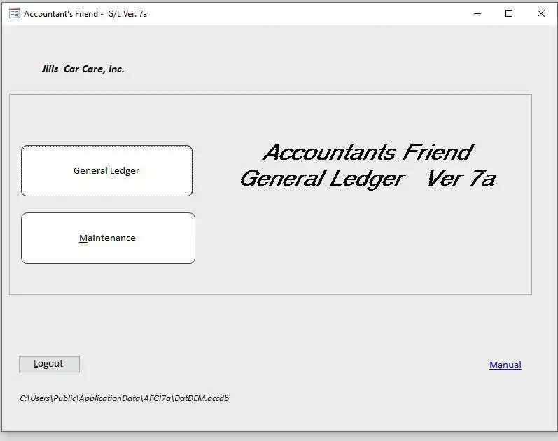 Download web tool or web app GeneralLedgerFinancials