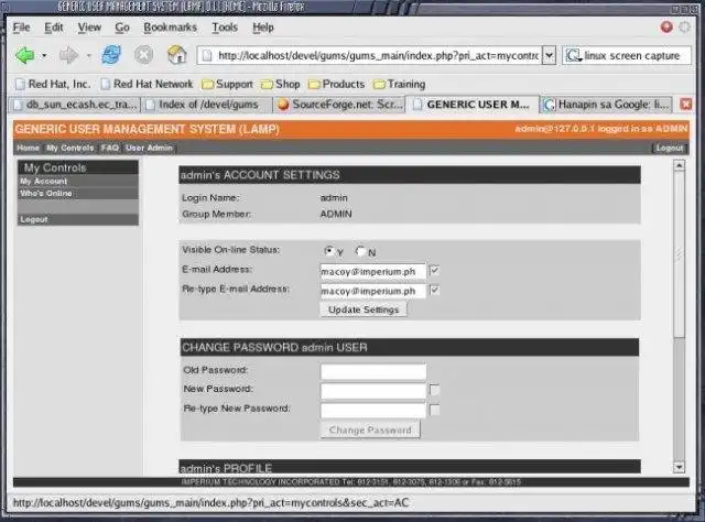 Download web tool or web app Generic User Management System