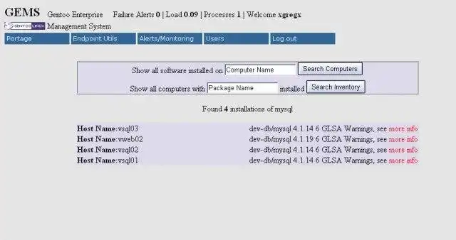 Muat turun alat web atau aplikasi web Sistem Pengurusan Perusahaan Gentoo