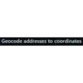 Free download Geocode addresses to coordinates Linux app to run online in Ubuntu online, Fedora online or Debian online