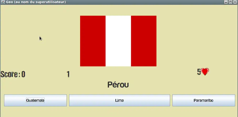 웹 도구 또는 웹 앱 Geo Flags and Capitals를 다운로드하여 Linux 온라인에서 실행