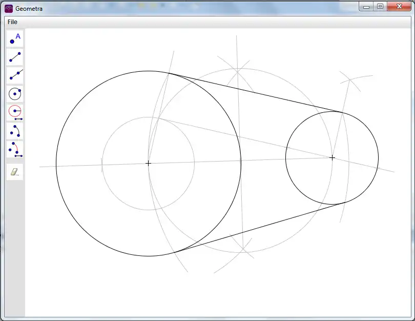 Download web tool or web app Geometra to run in Windows online over Linux online