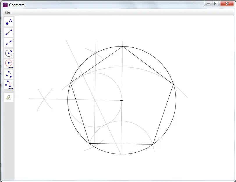 Download web tool or web app Geometra to run in Windows online over Linux online