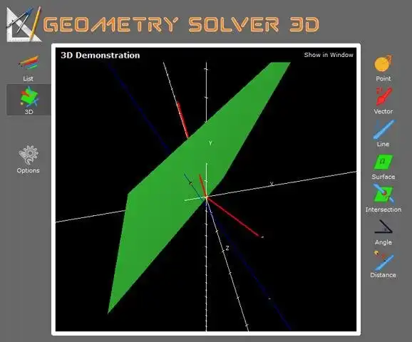Download web tool or web app Geometry Solver 3D