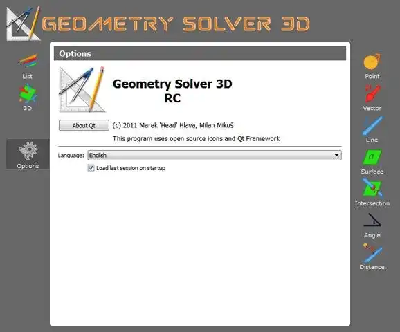 Download web tool or web app Geometry Solver 3D