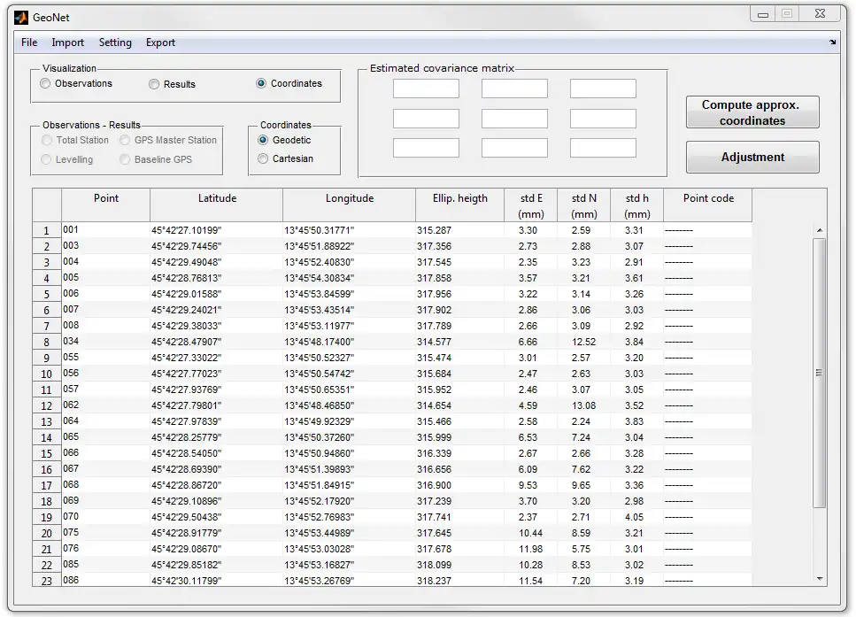 Download web tool or web app GeoNet