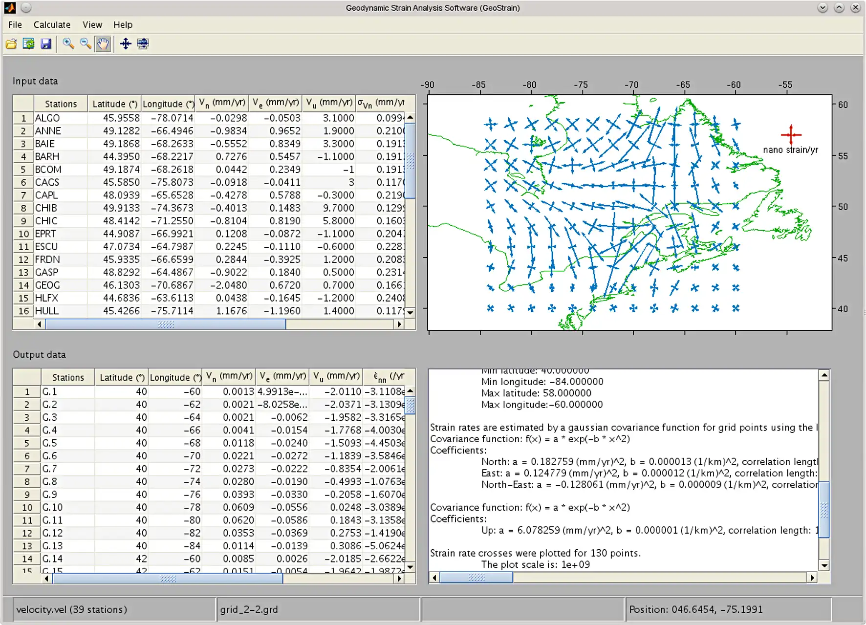 Download webtool of webapp GeoStrain