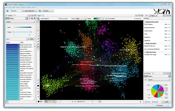 Download web tool or web app Gephi