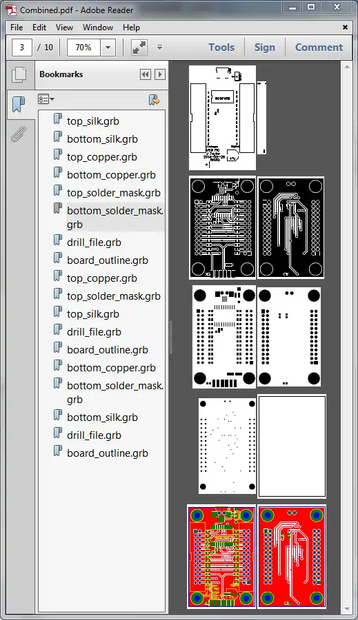 Scarica lo strumento web o l'app web Gerber2PDF