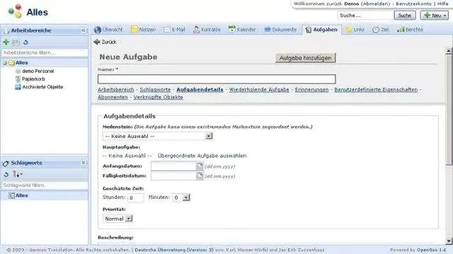 Download web tool or web app German translation of Feng Office
