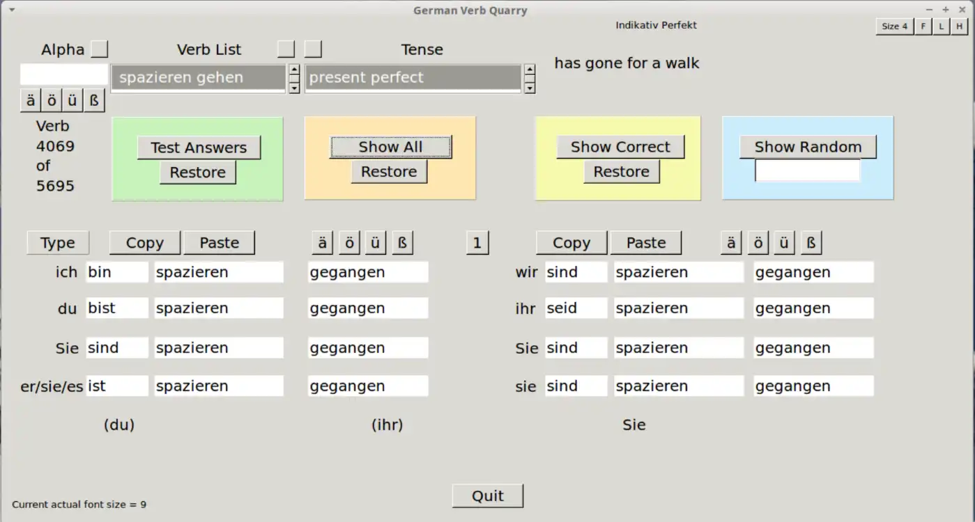 ดาวน์โหลดเครื่องมือเว็บหรือเว็บแอป German Verb Quarry