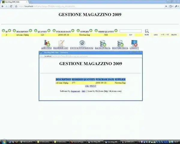 Scarica lo strumento web o l'app web Ges.Mag.Web