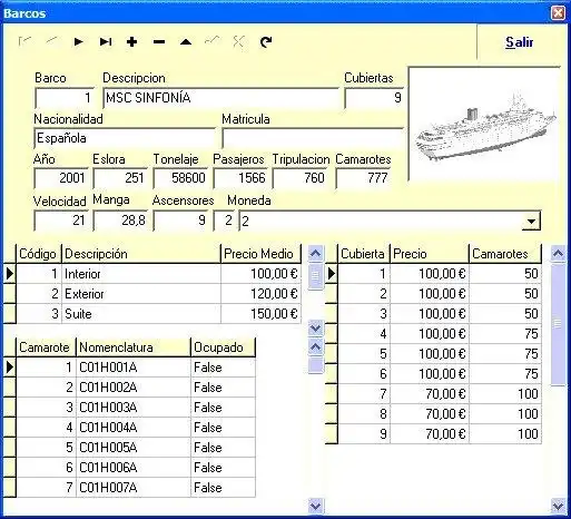 Descarga herramienta web o aplicación web Gestión Cruceros