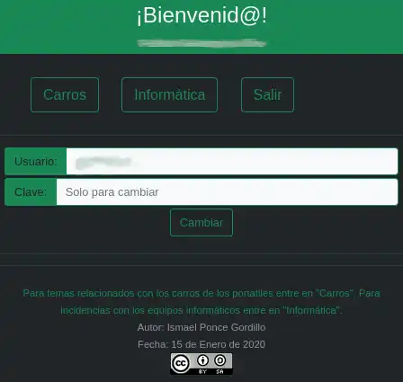 Download de webtool of webapp Gestión de Carros de Portátiles