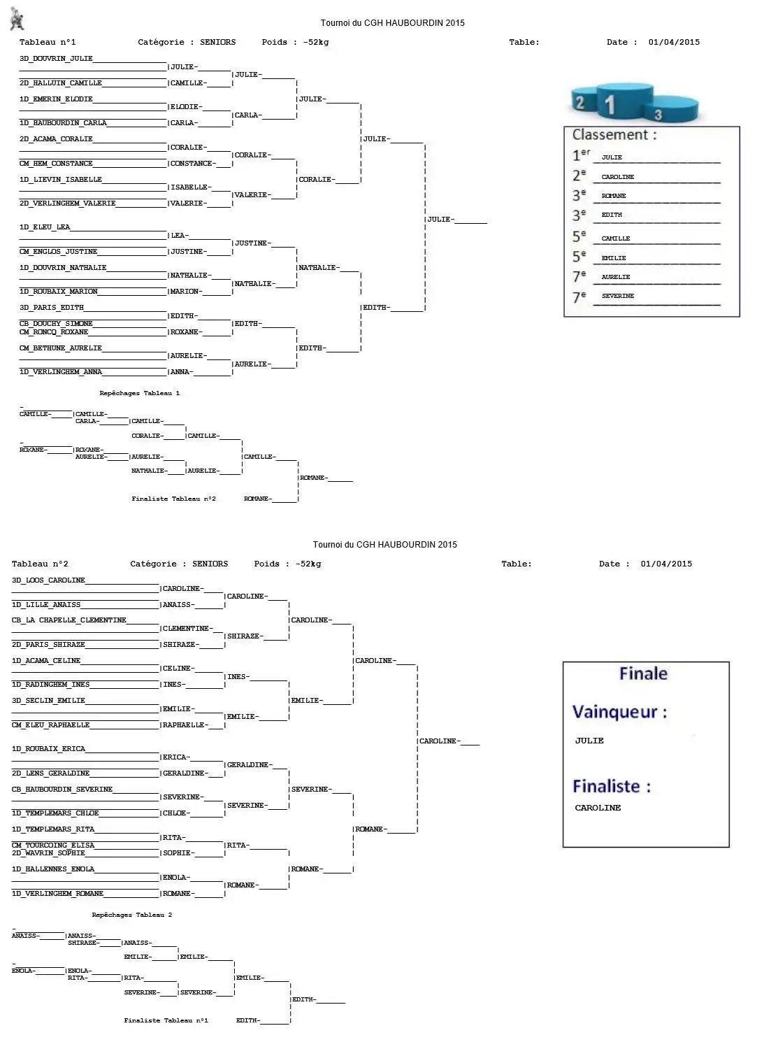 Download web tool or web app Gestion de tournoi de judo