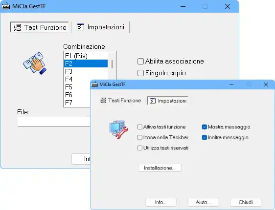 Download web tool or web app Gestione Tasti Funzione