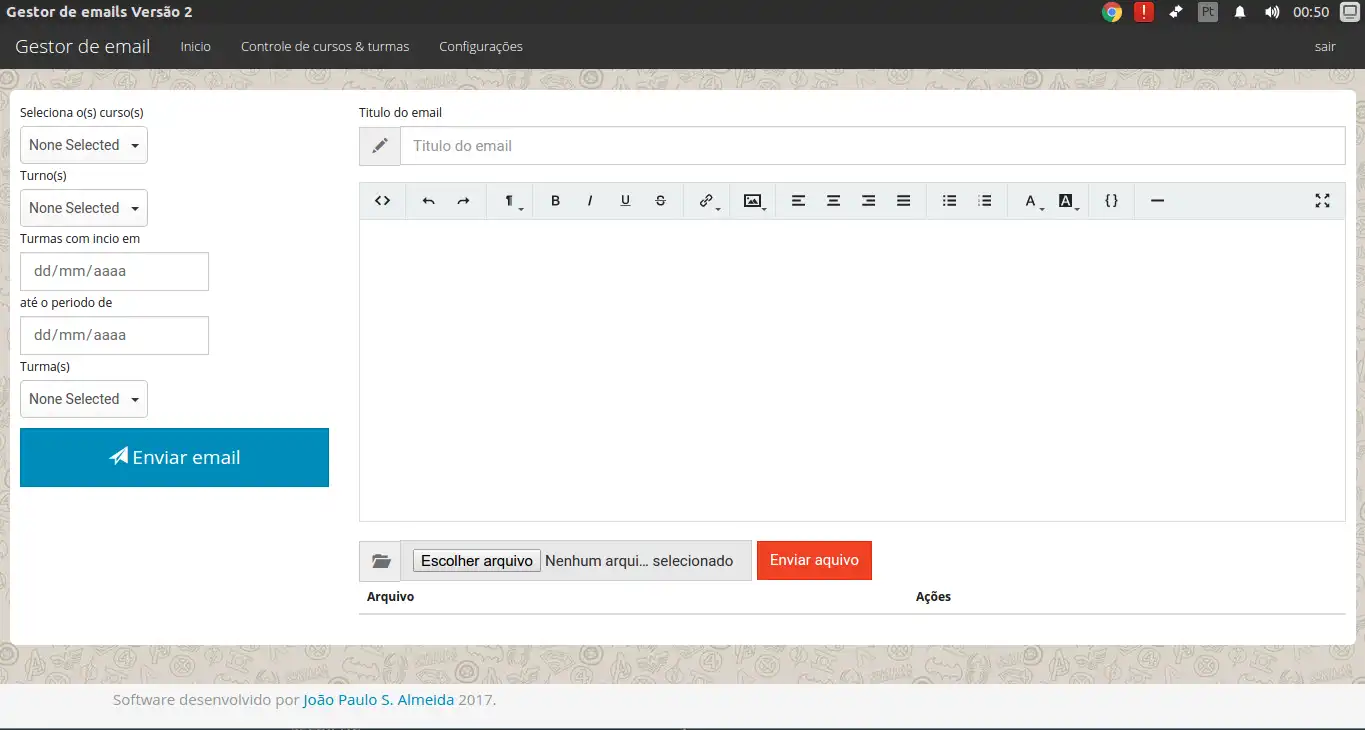 Descargar web tool o web app Gestor de email escolar