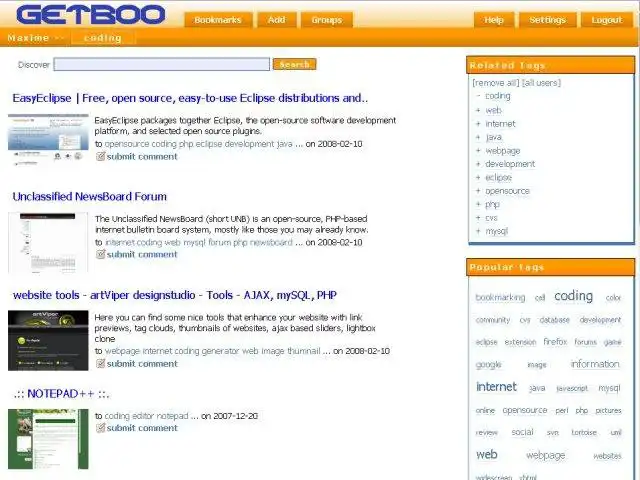 Web aracını veya web uygulamasını indirin GetBoo