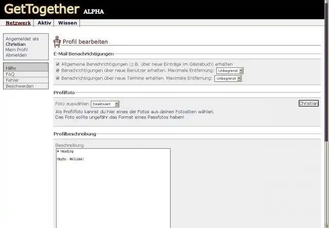 Download web tool or web app GetTogether