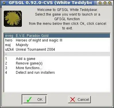 Baixe a ferramenta da web ou o aplicativo da web GFSGL para rodar em Linux online