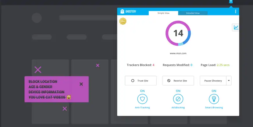 Baixe a ferramenta da web ou o aplicativo da web Ghostery