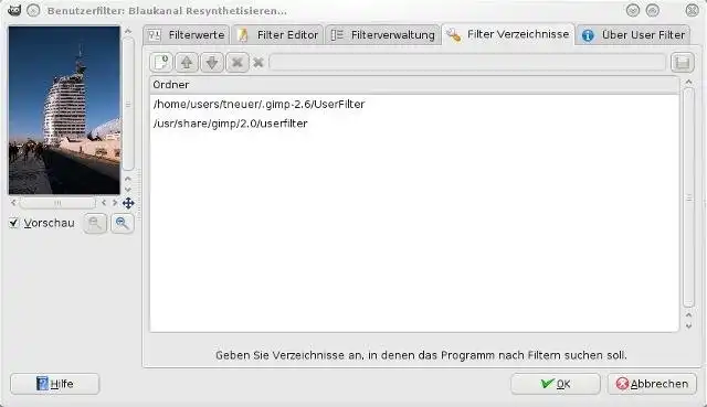 Download webtool of webapp Gimp UserFilter