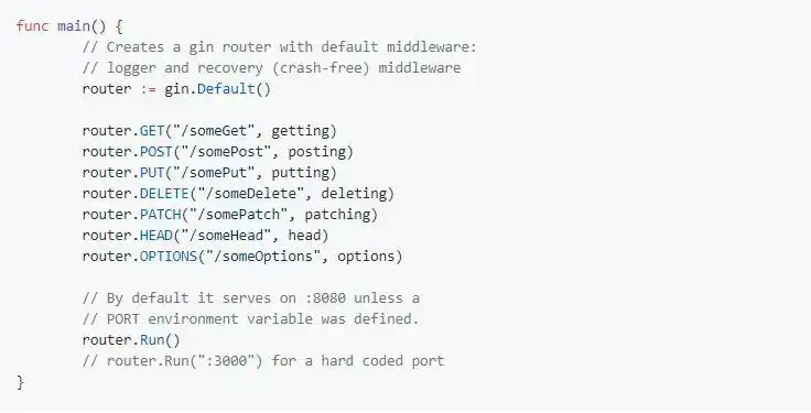 Descargue la herramienta web o la aplicación web Gin Web Framework