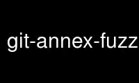 Запустіть git-annex-fuzztest у безкоштовному хостинг-провайдері OnWorks через Ubuntu Online, Fedora Online, онлайн-емулятор Windows або онлайн-емулятор MAC OS