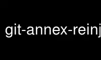 Patakbuhin ang git-annex-reinject sa OnWorks na libreng hosting provider sa Ubuntu Online, Fedora Online, Windows online emulator o MAC OS online emulator