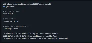 Download web tool or web app Gitconvex