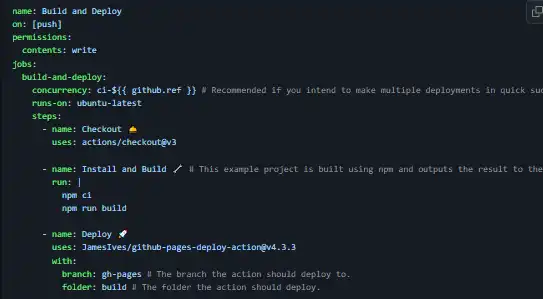ابزار وب یا برنامه وب GitHub Pages Deploy Action را دانلود کنید