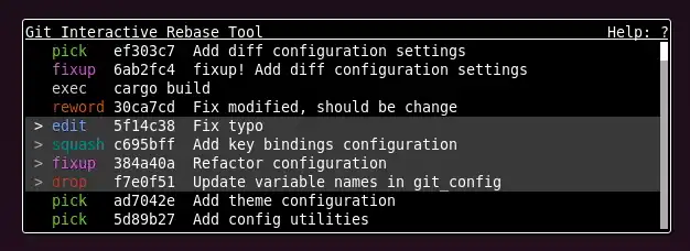 Unduh alat web atau aplikasi web Git Interactive Rebase Tool