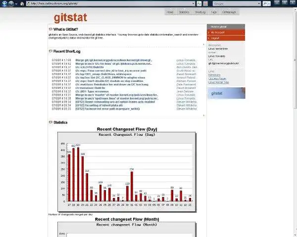 Télécharger l'outil Web ou l'application Web gitstat