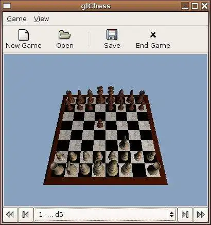 Завантажте веб-інструмент або веб-програму glChess для роботи в Linux онлайн