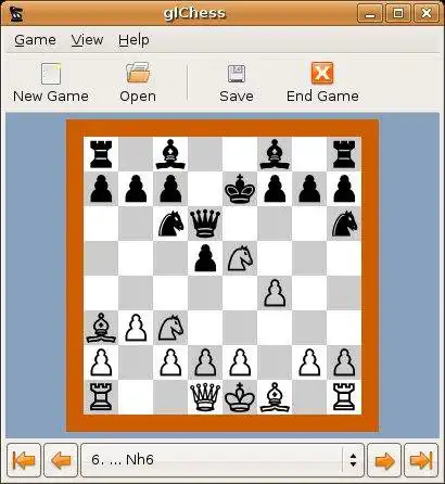 Завантажте веб-інструмент або веб-програму glChess для роботи в Linux онлайн
