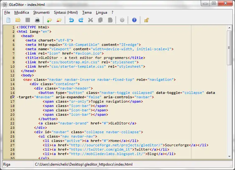 Mag-download ng web tool o web app gleditor