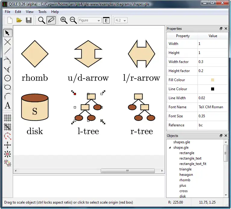 Baixe a ferramenta ou aplicativo da web GLE - Graphics Layout Engine