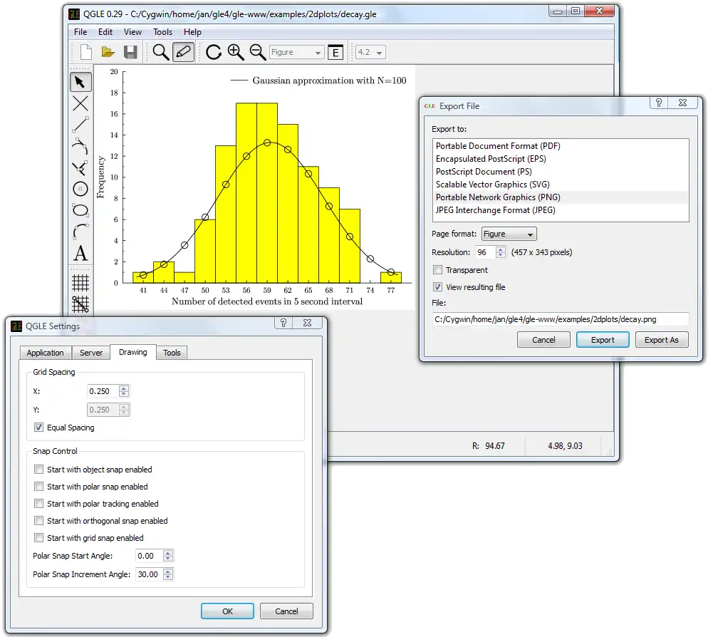 Mag-download ng web tool o web app GLE - Graphics Layout Engine